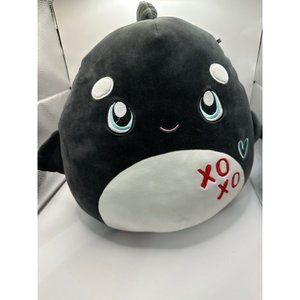Squishmallows Kai The Orca Whale  Plush XOXO Heart Valentine’s Day 12’ Pewowned